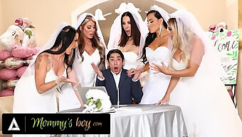 Big-Titted Brides Get Wild With Wedding Planner In Reverse Gangbang